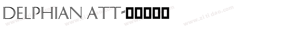 Delphian ATT字体转换